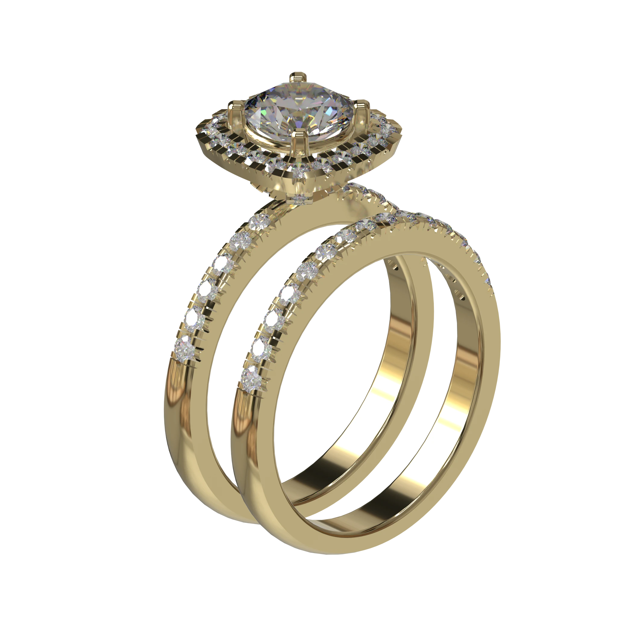 Engagement And Wedding Ring