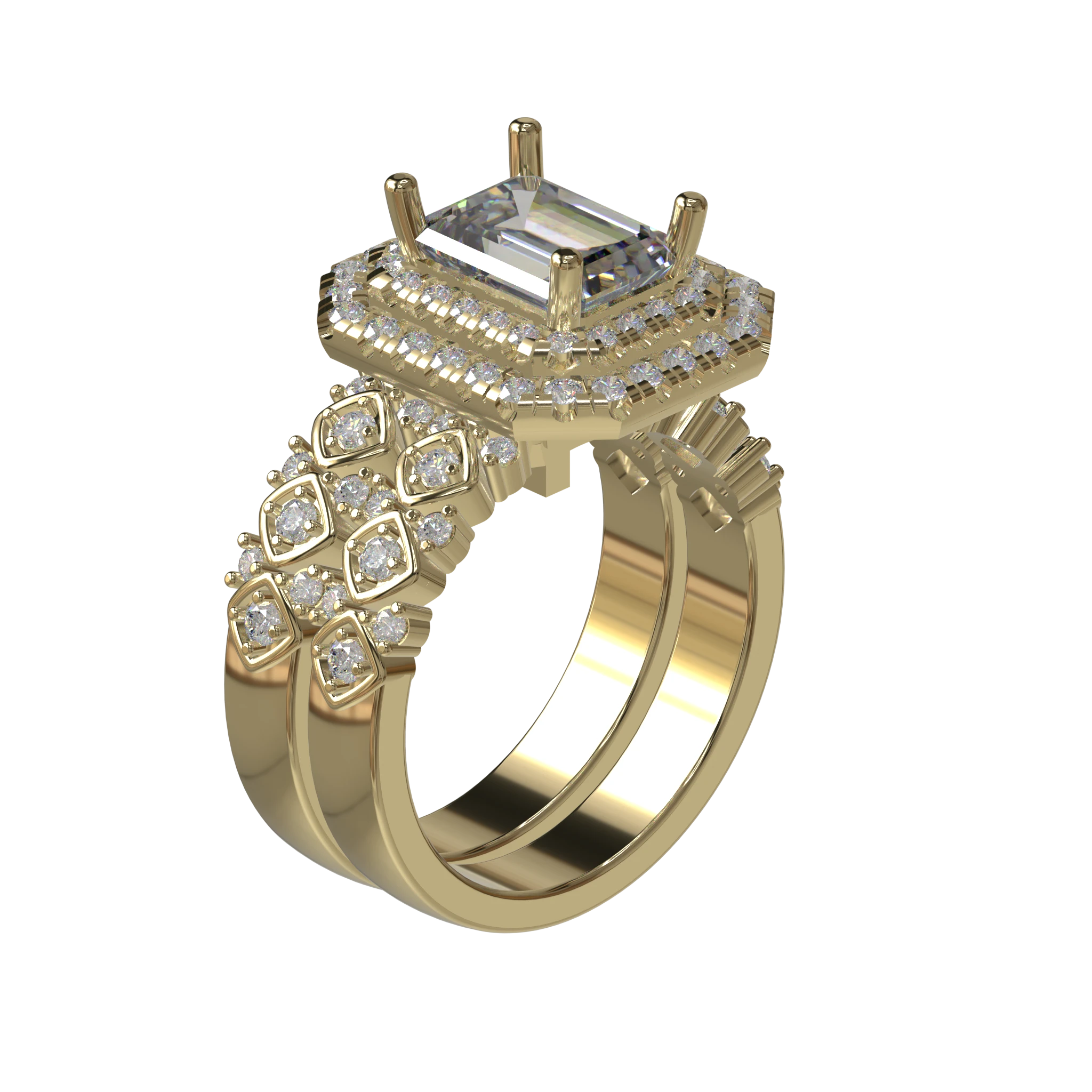 Engagement And Wedding Ring