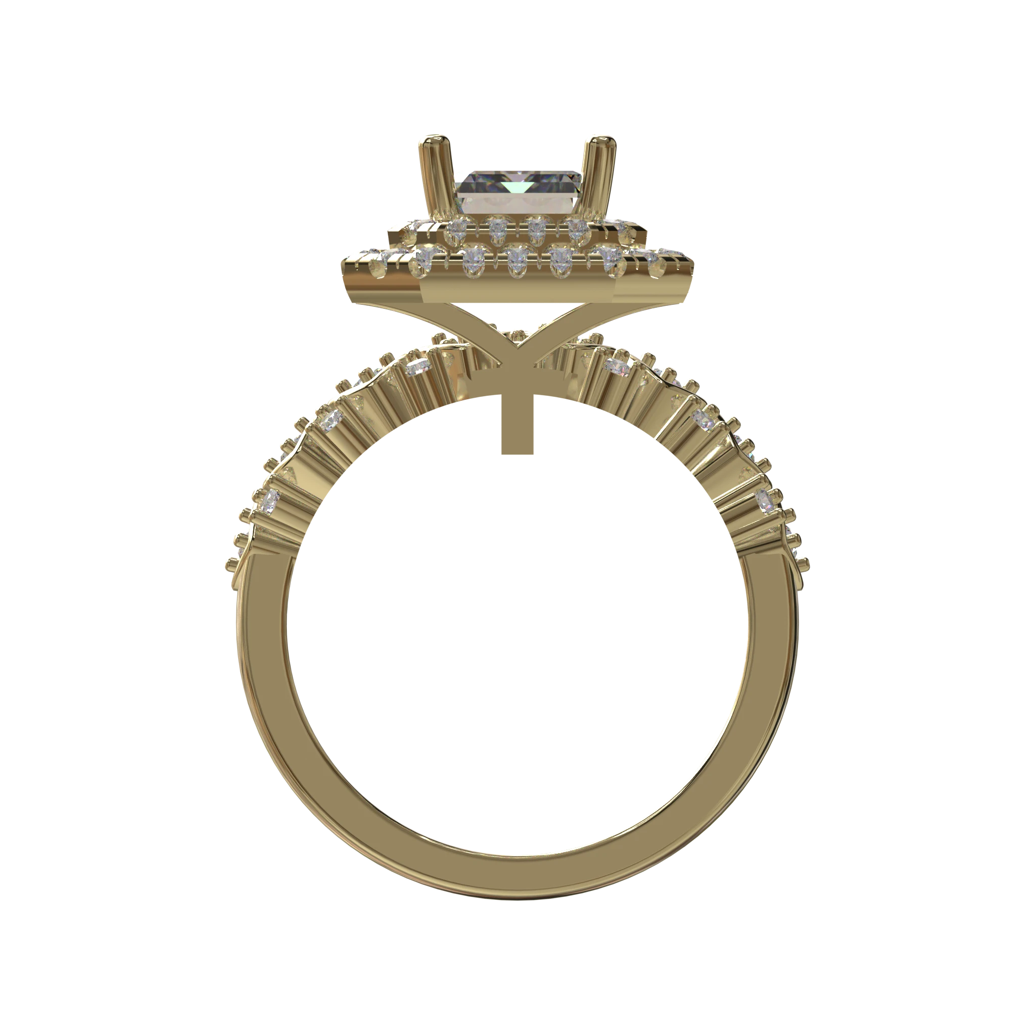 Engagement And Wedding Ring view 2