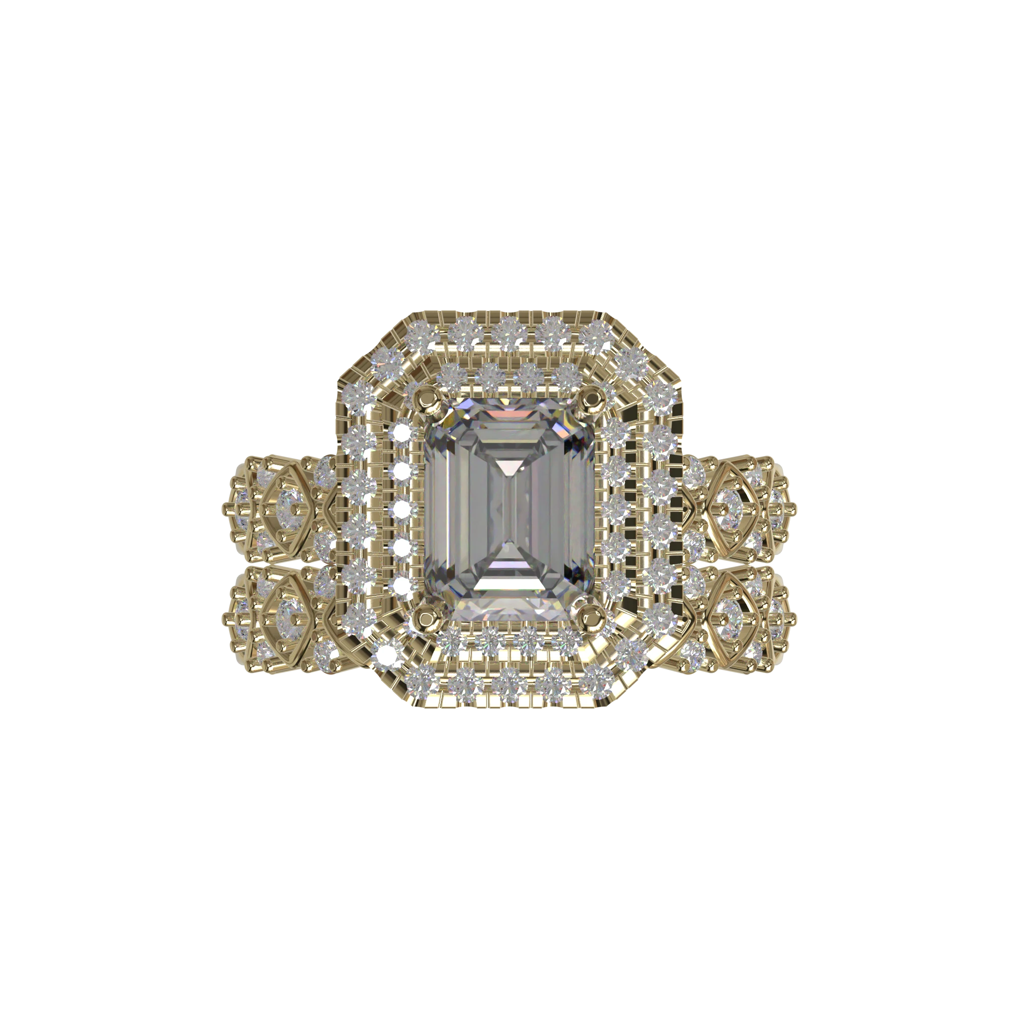 Engagement And Wedding Ring view 4