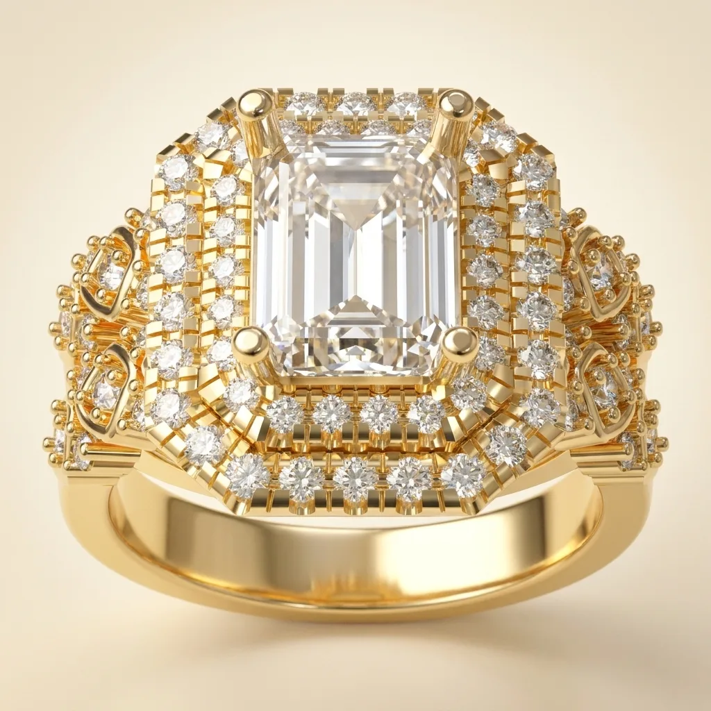 Engagement And Wedding Ring
