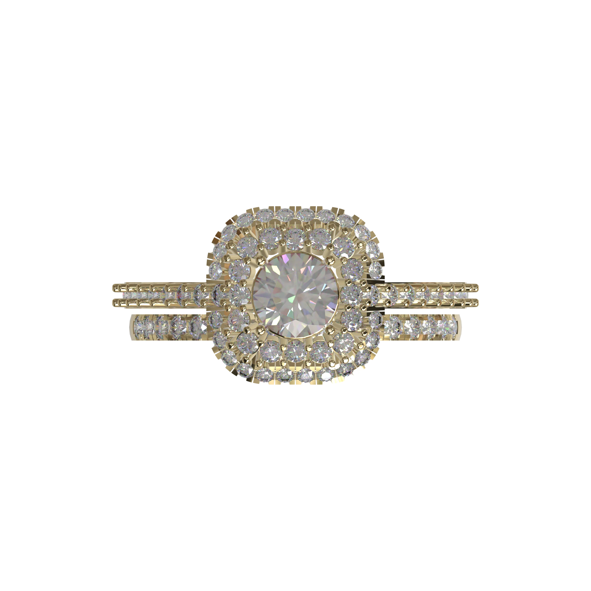 Engagement And Wedding Ring view 4