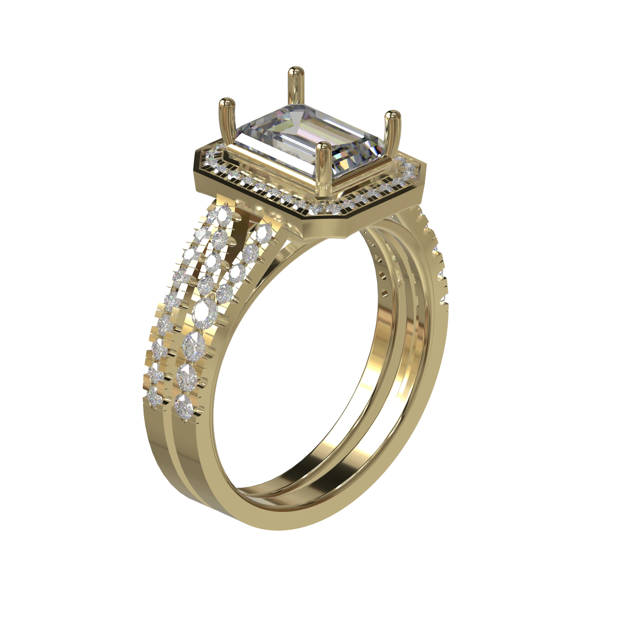 Engagement And Wedding Ring