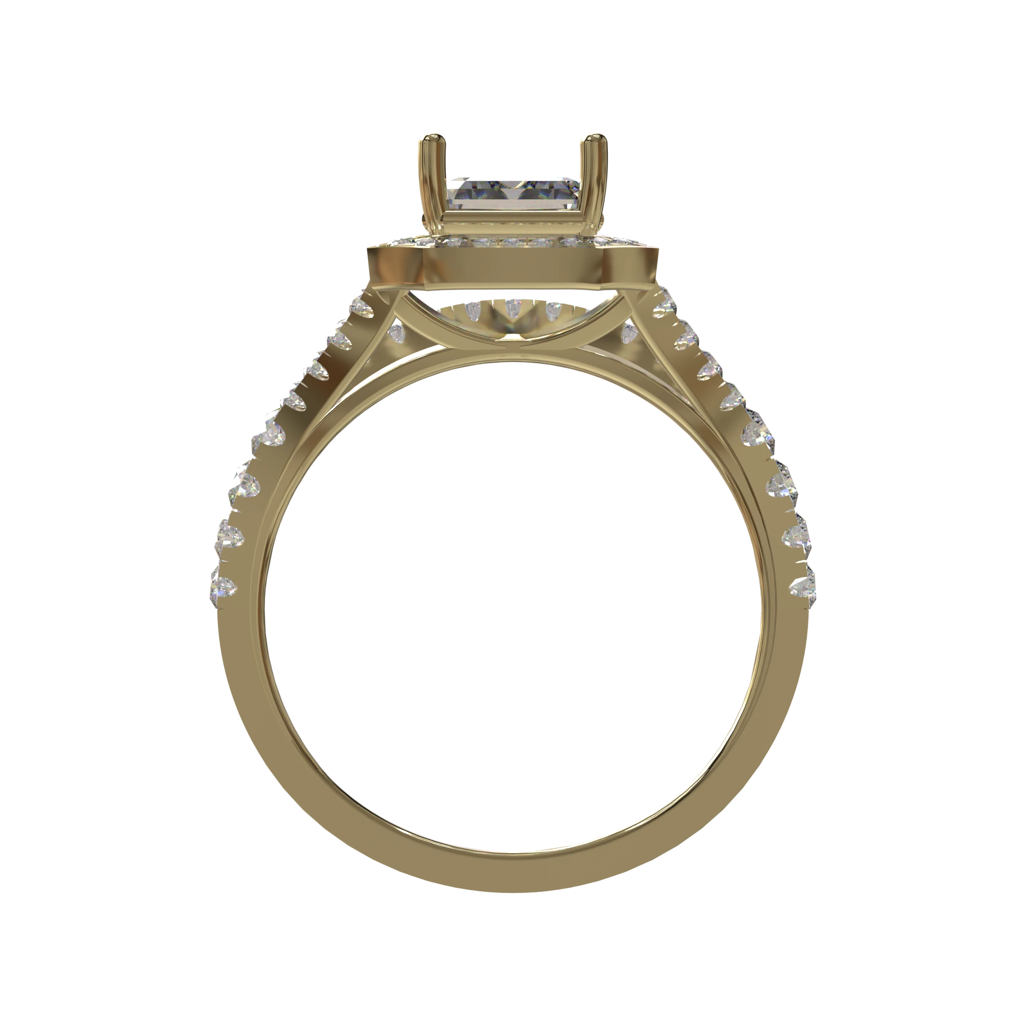 Engagement And Wedding Ring view 2