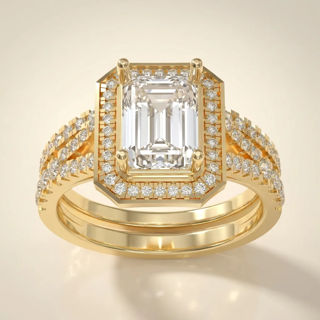 Engagement And Wedding Ring