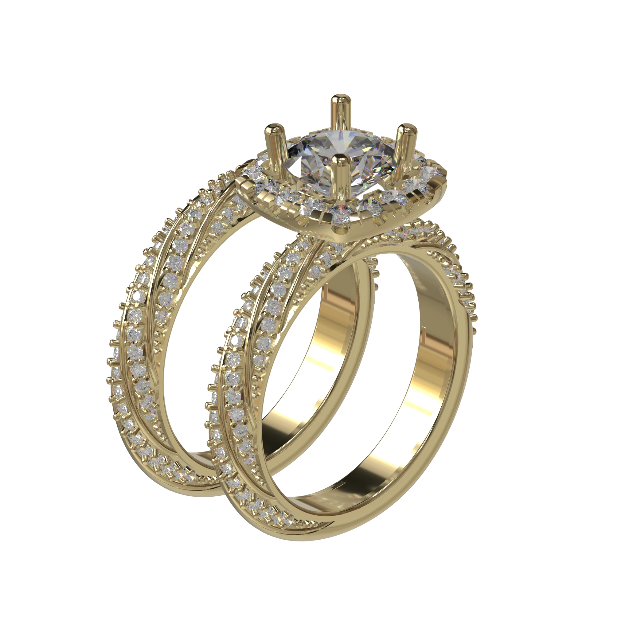 Engagement And Wedding Ring
