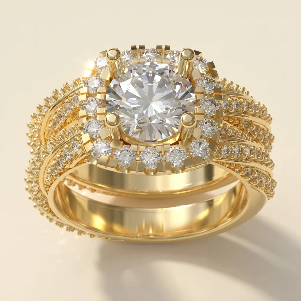 Engagement And Wedding Ring
