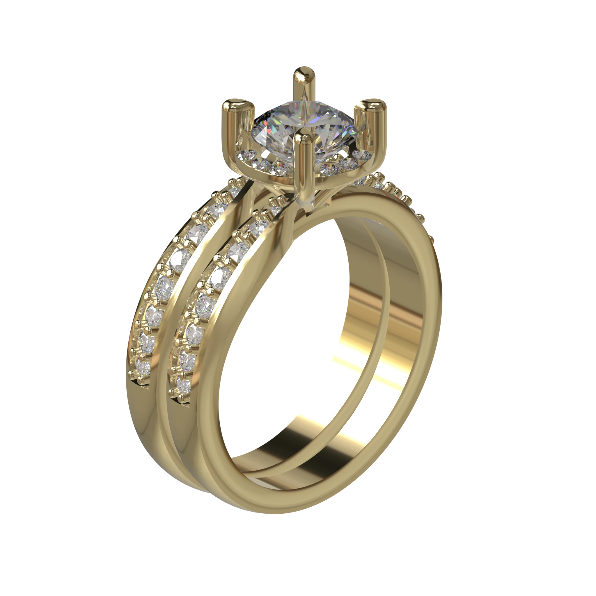 Engagement And Wedding Ring