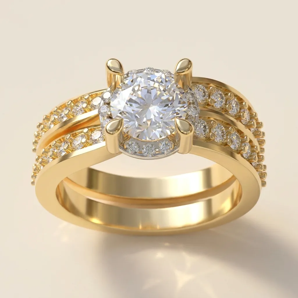 Engagement And Wedding Ring