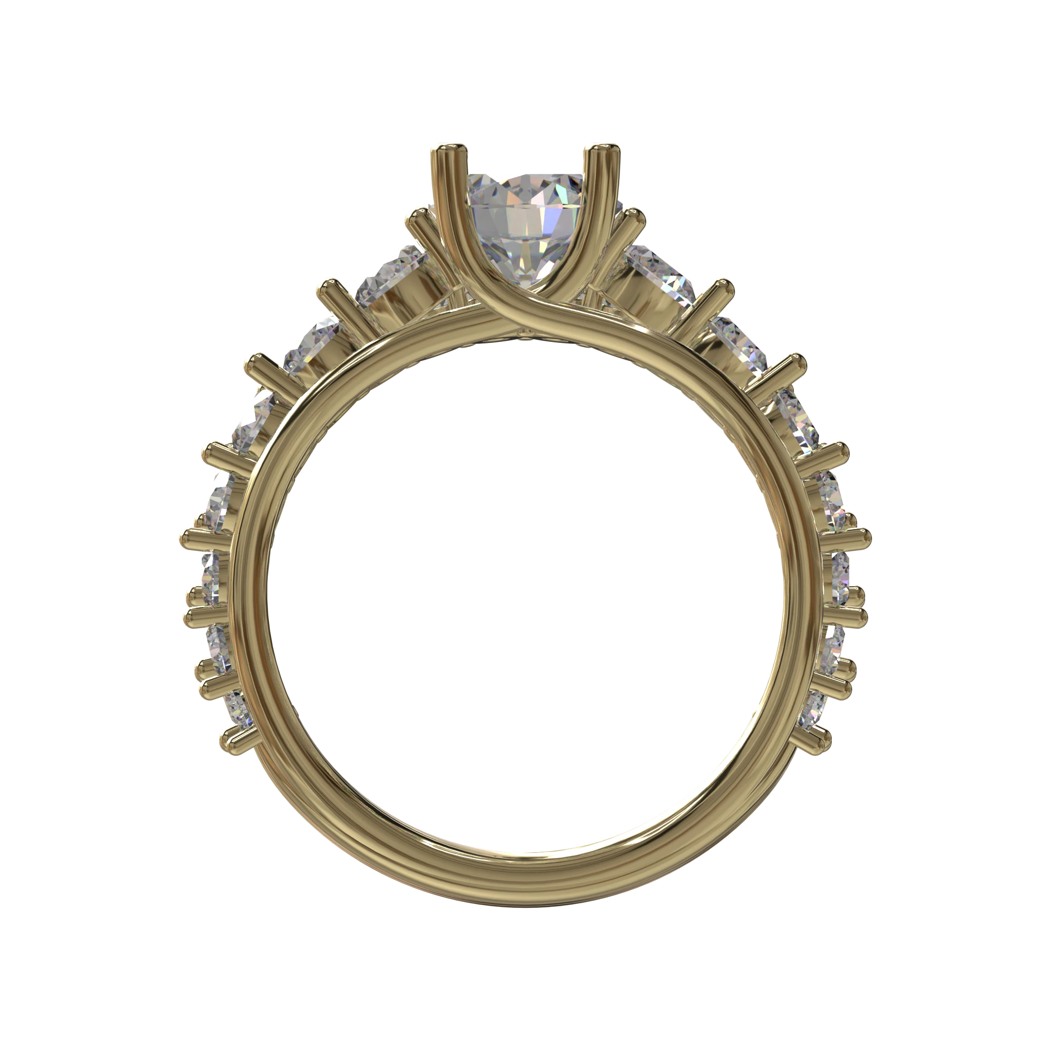 Engagement And Wedding Ring view 2