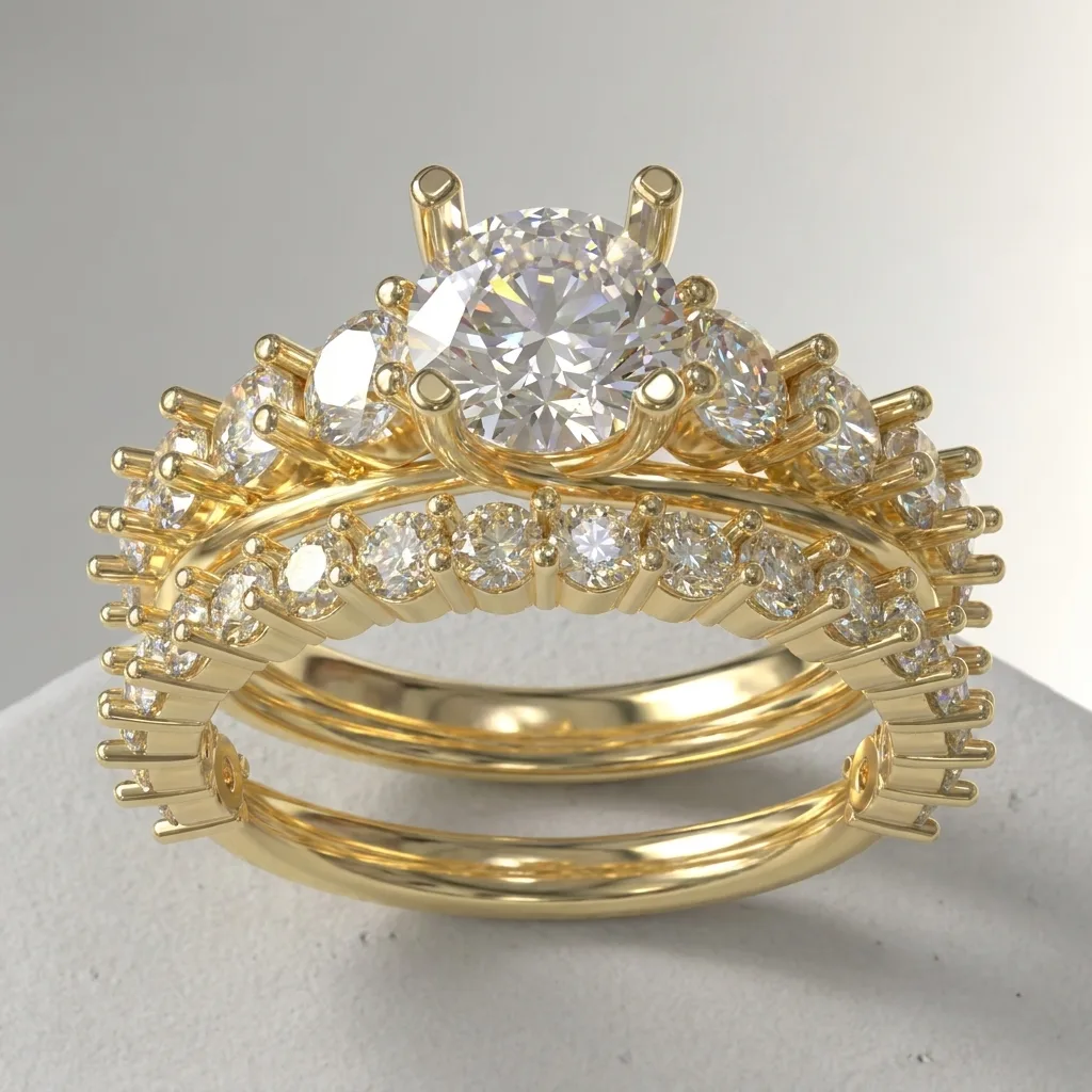 Engagement And Wedding Ring