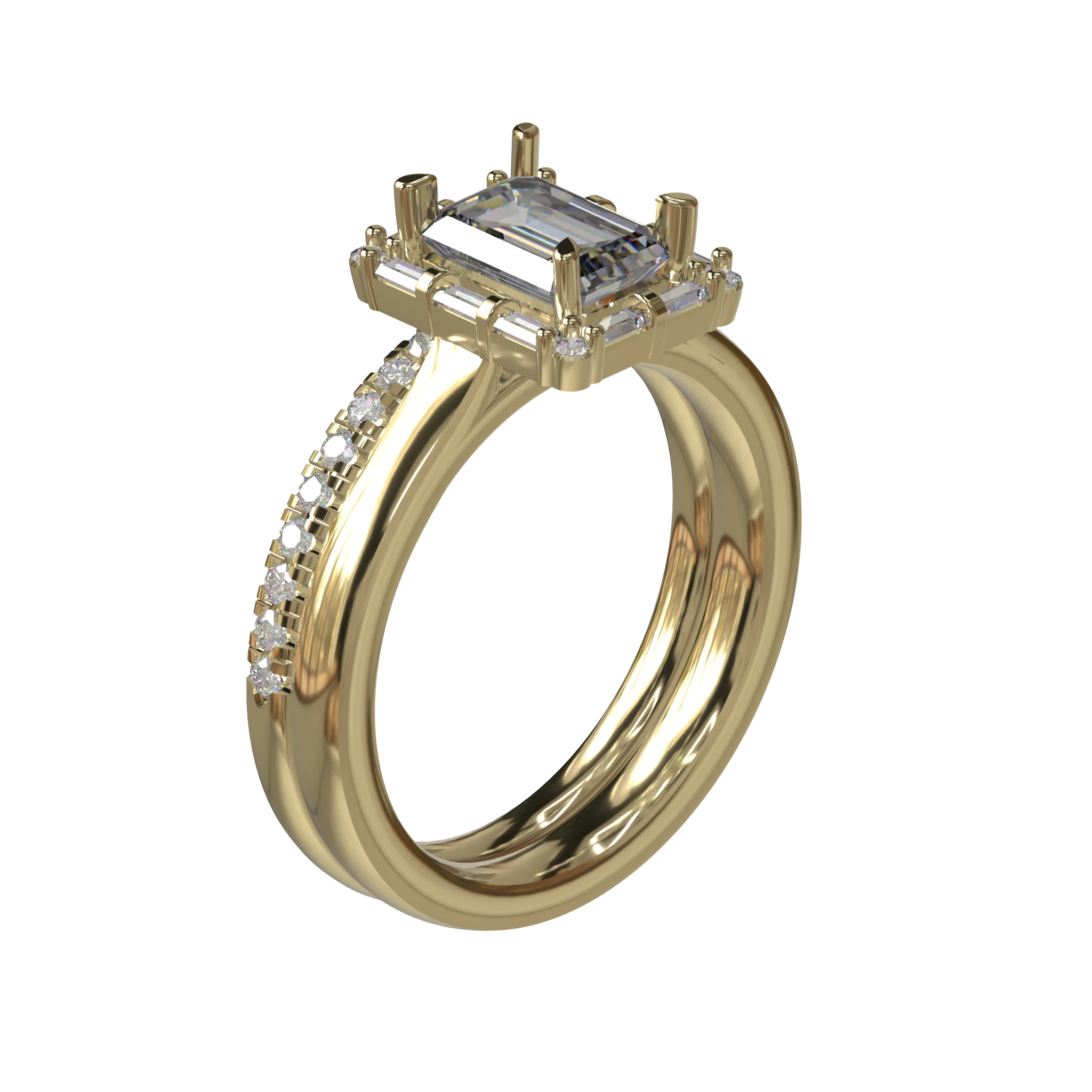 Engagement And Wedding Ring