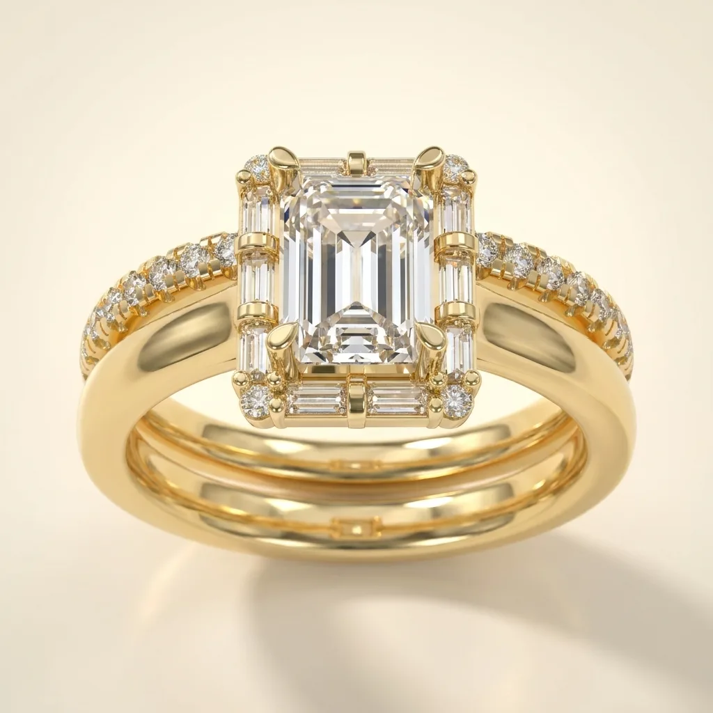 Engagement And Wedding Ring