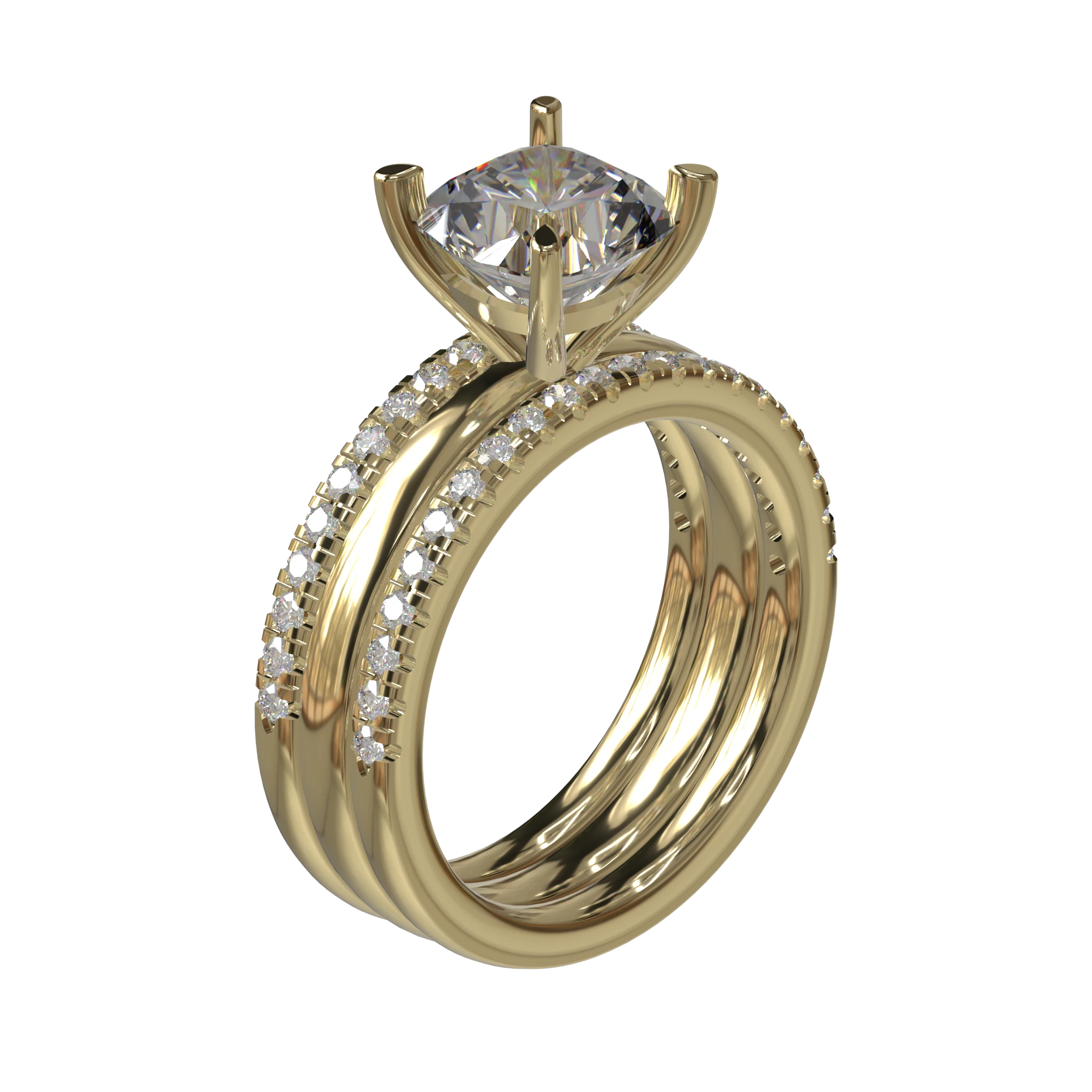 Engagement And Wedding Ring