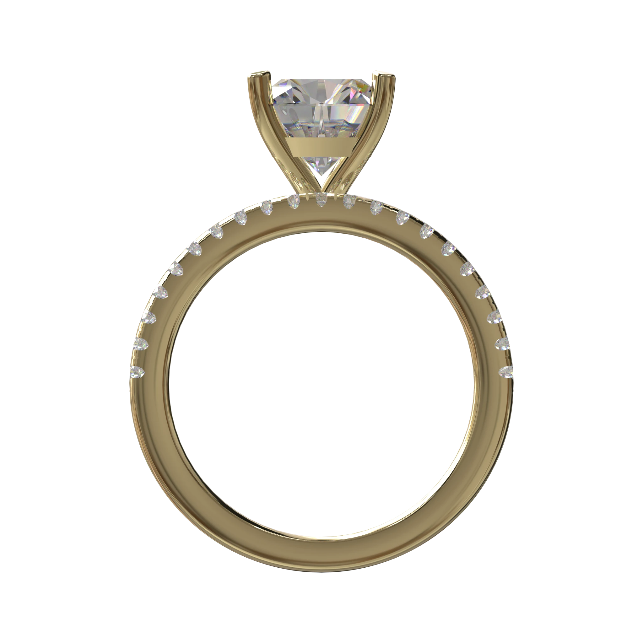 Engagement And Wedding Ring view 2