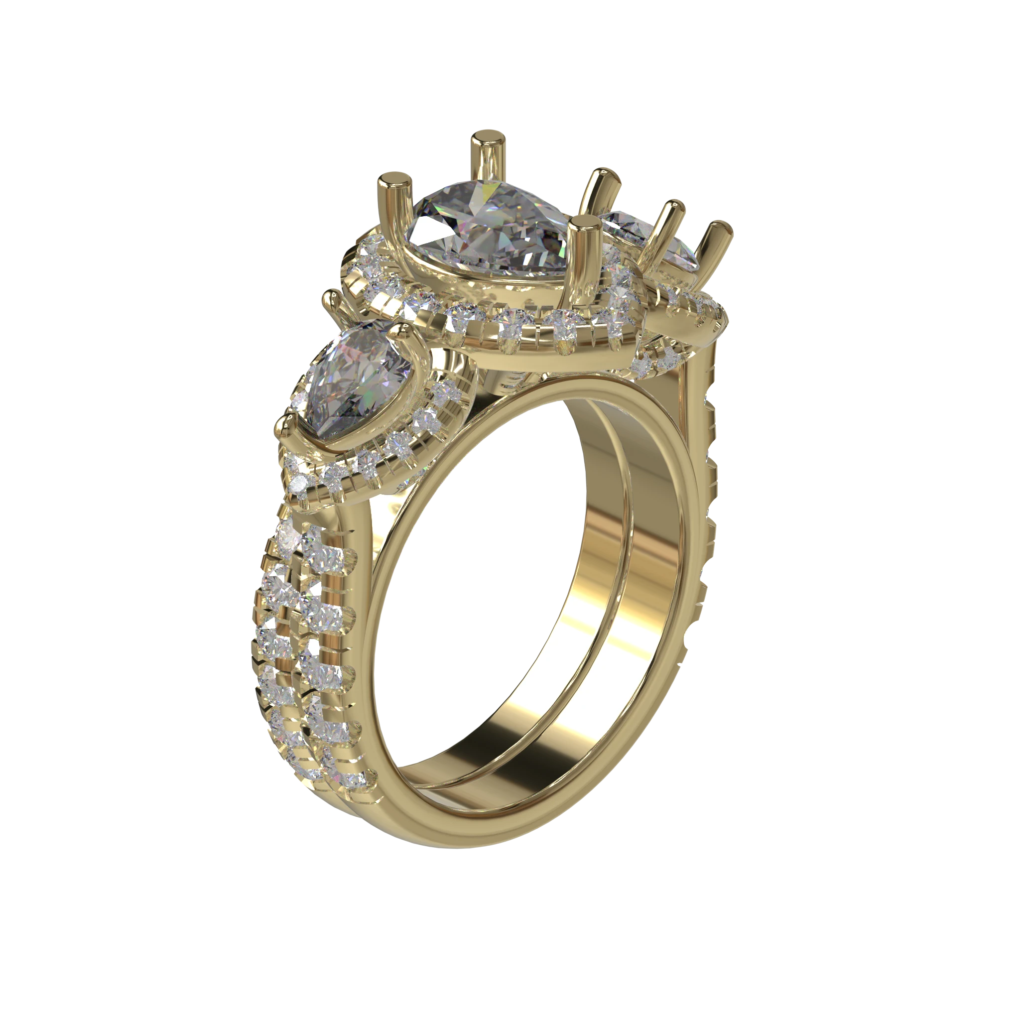 Engagement And Wedding Ring