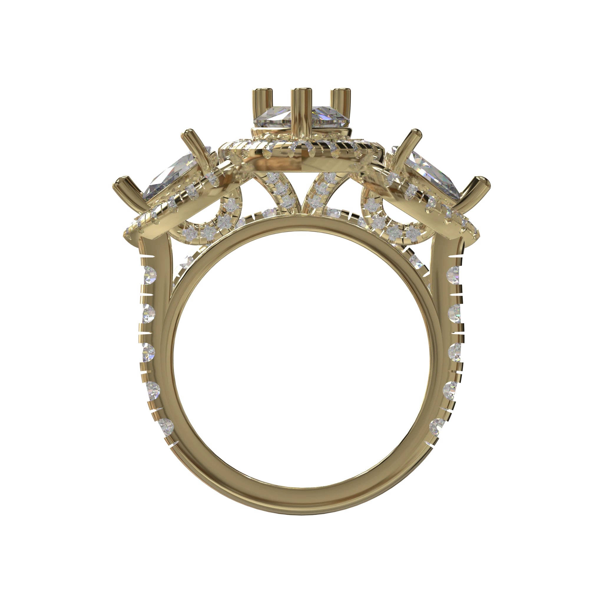 Engagement And Wedding Ring view 2