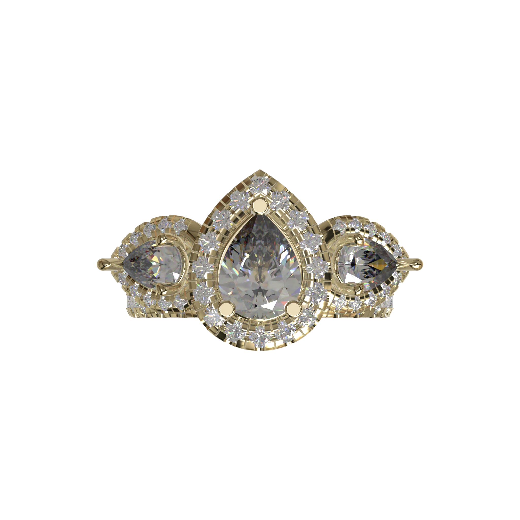 Engagement And Wedding Ring view 4