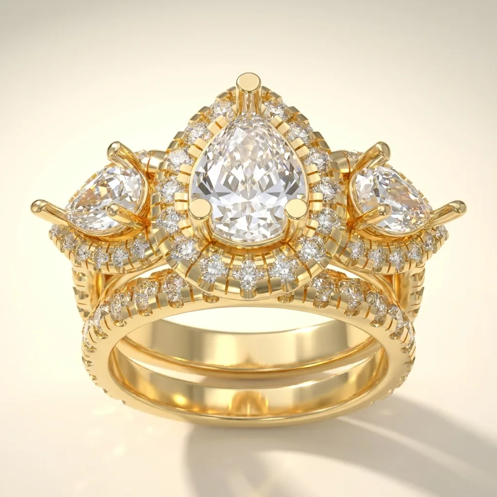 Engagement And Wedding Ring