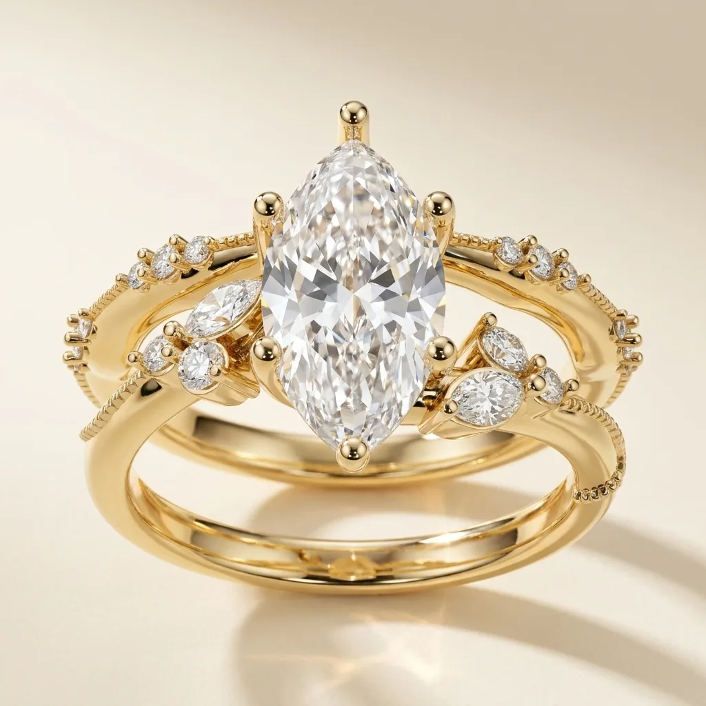 Engagement And Wedding Ring