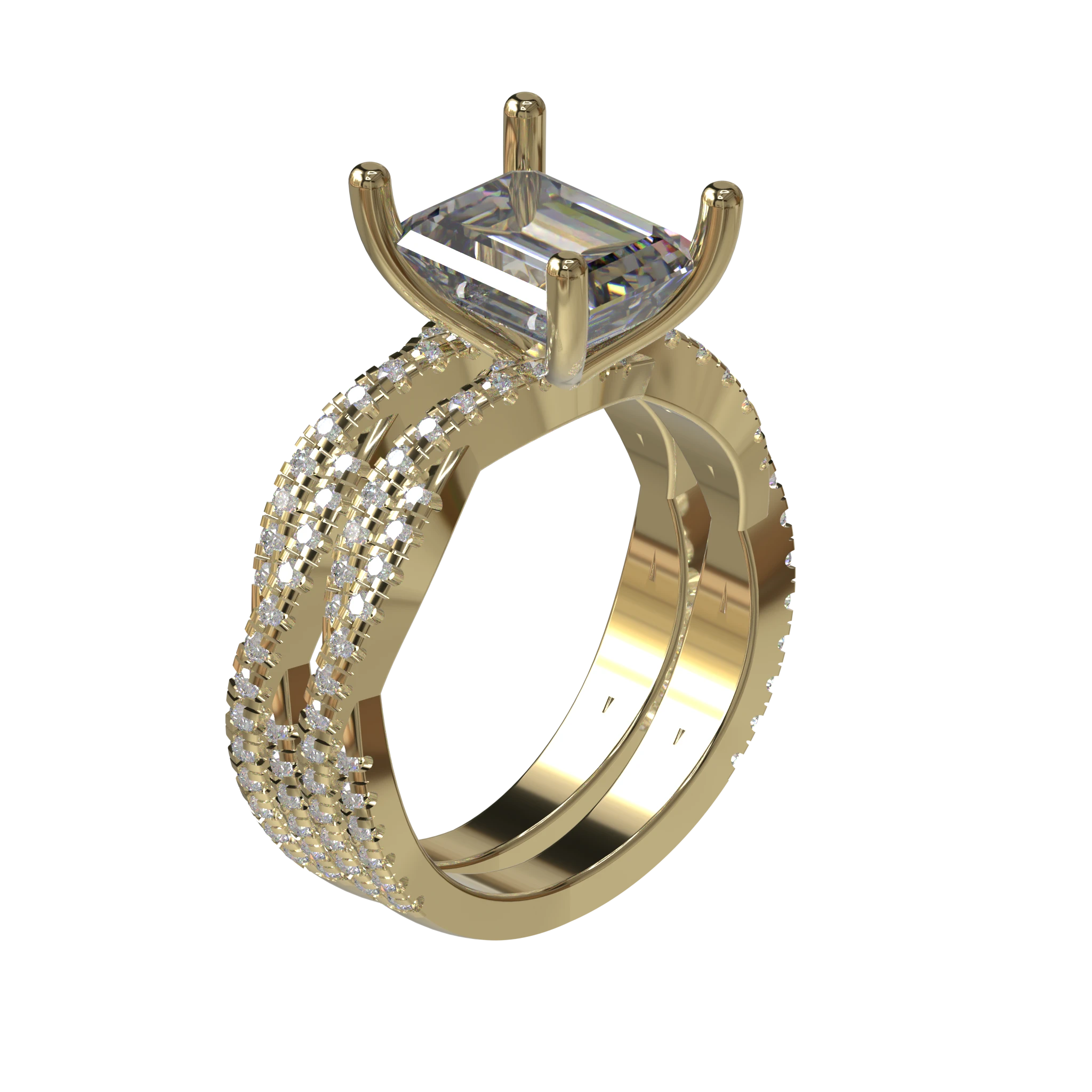 Engagement And Wedding Ring