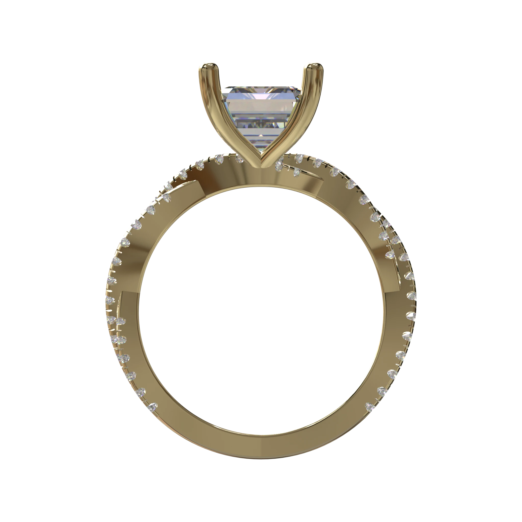 Engagement And Wedding Ring view 2