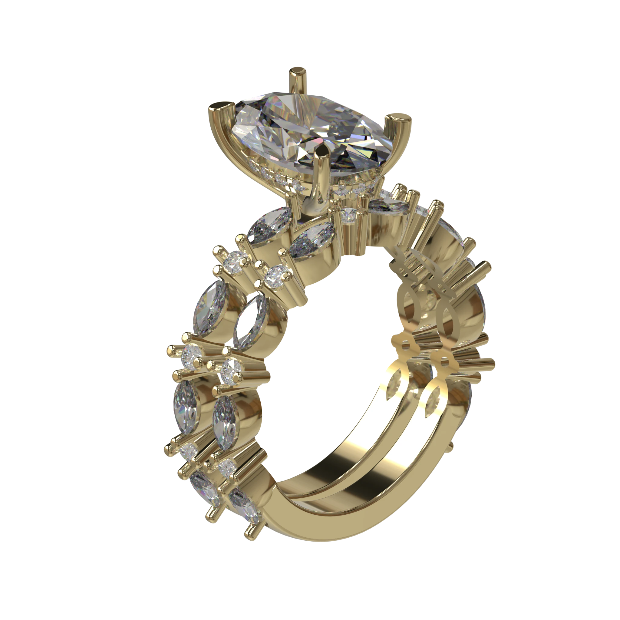 Engagement And Wedding Ring