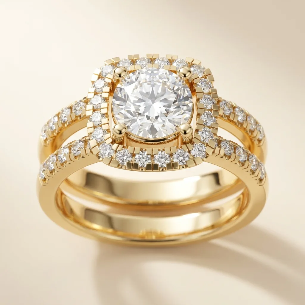 Engagement And Wedding Ring