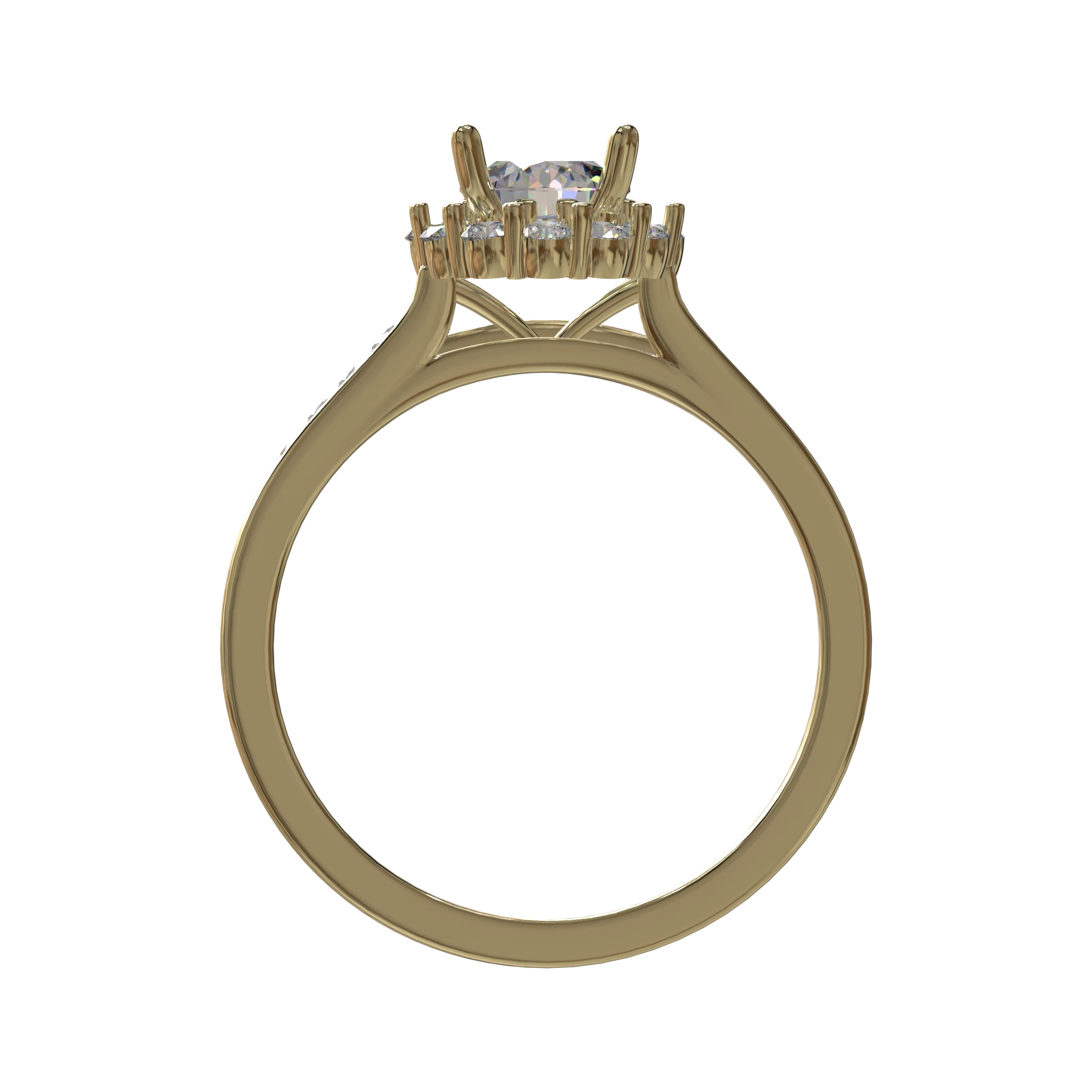 Engagement And Wedding Ring view 2