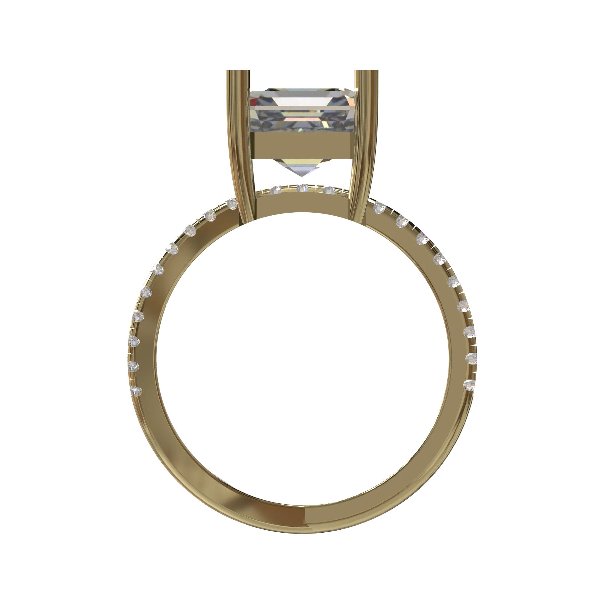 Engagement And Wedding Ring view 2