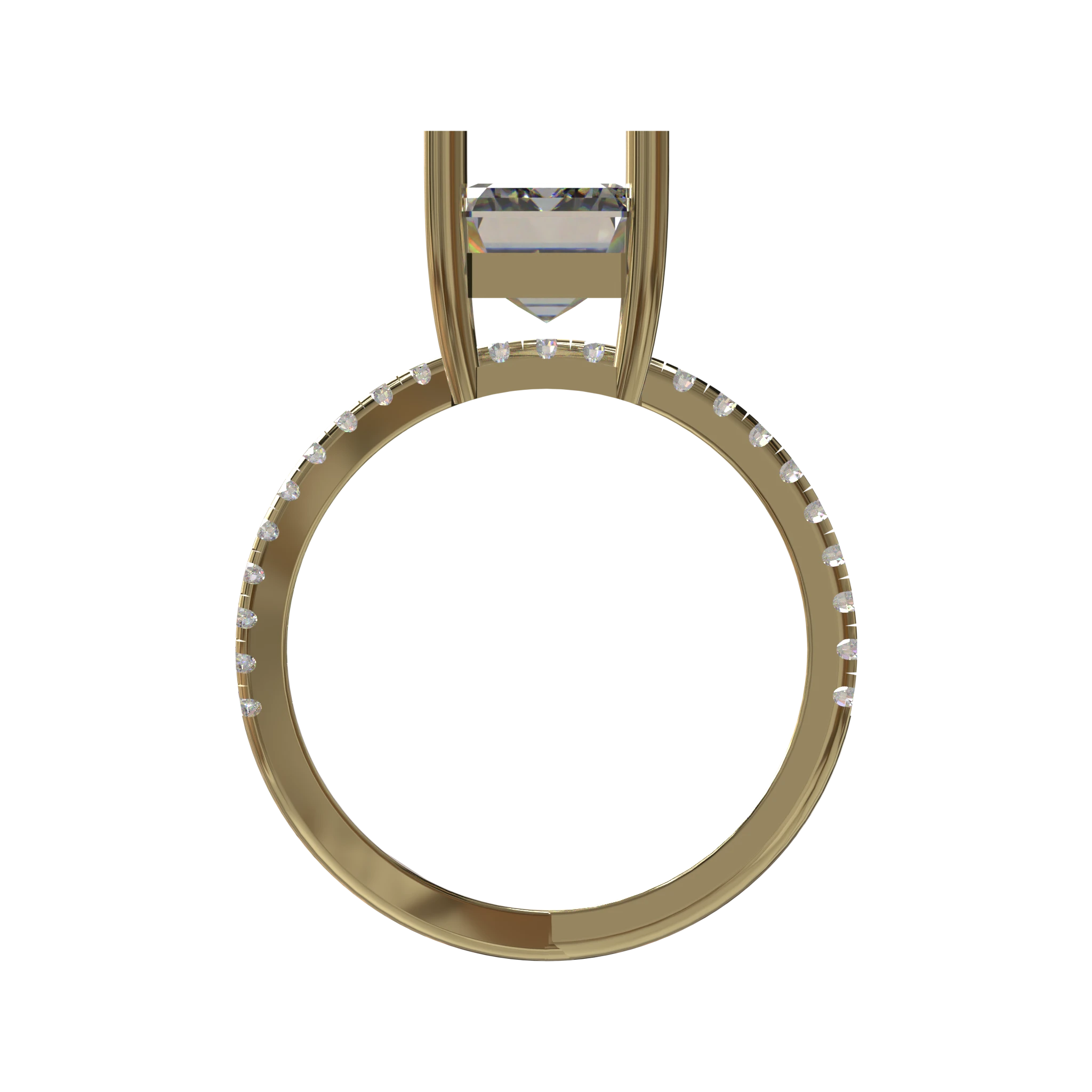 Engagement And Wedding Ring view 2