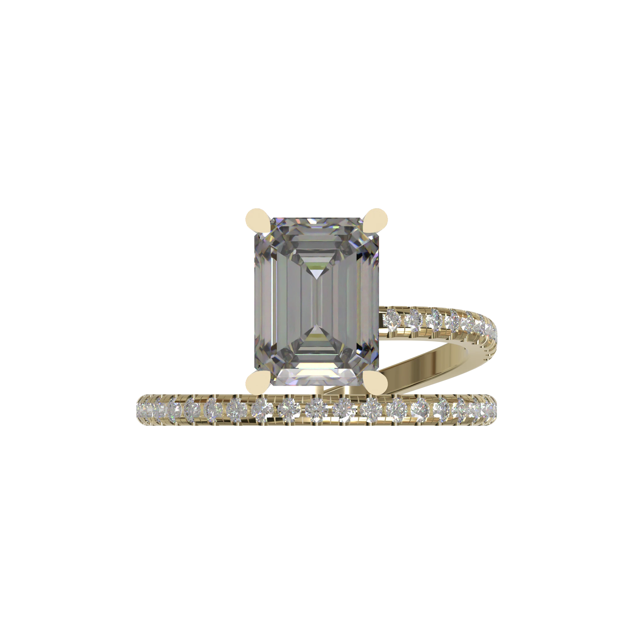 Engagement And Wedding Ring view 4