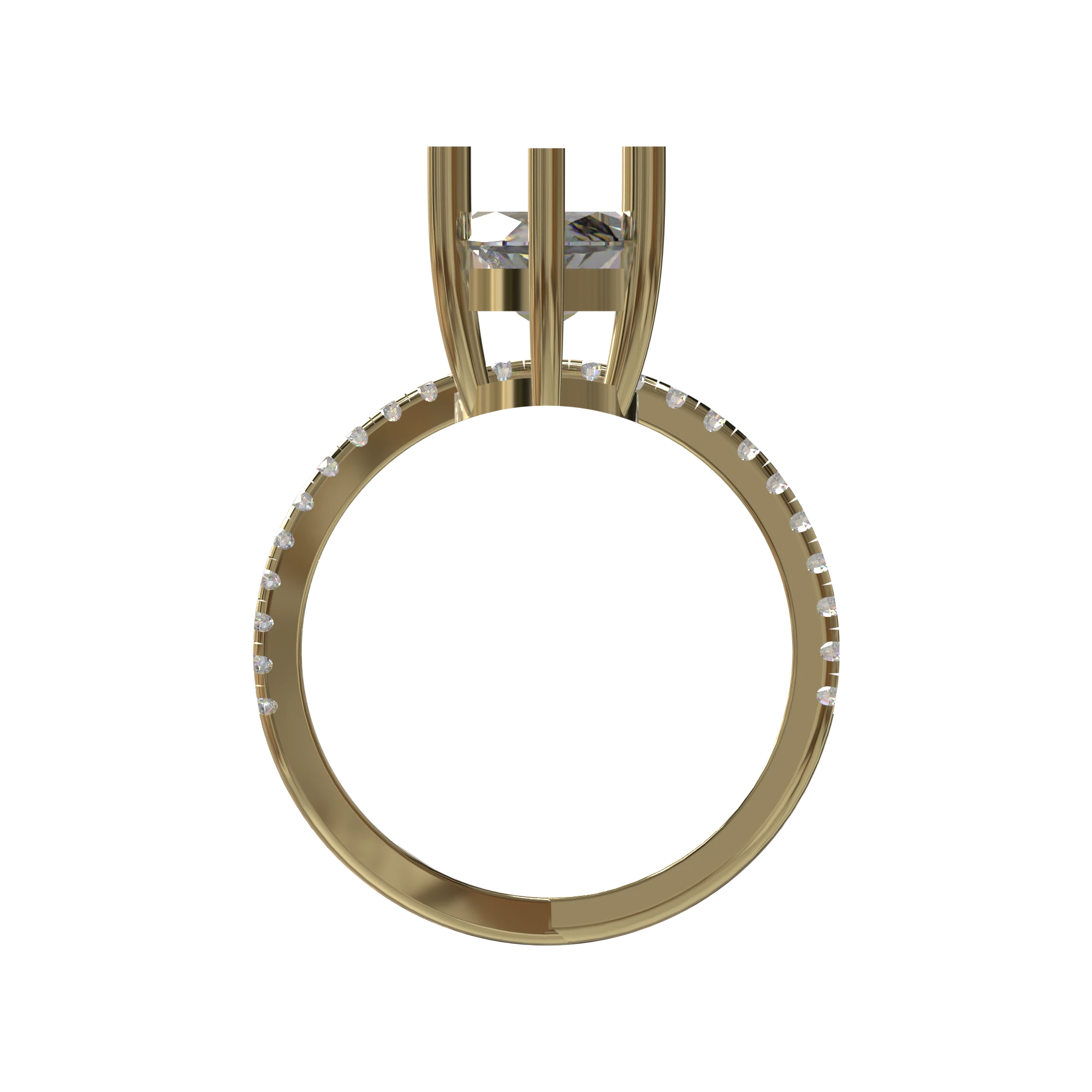 Engagement And Wedding Ring view 2