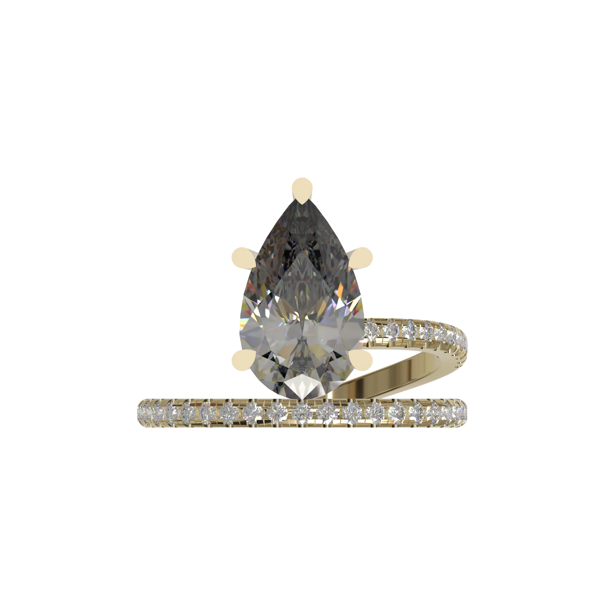Engagement And Wedding Ring view 4