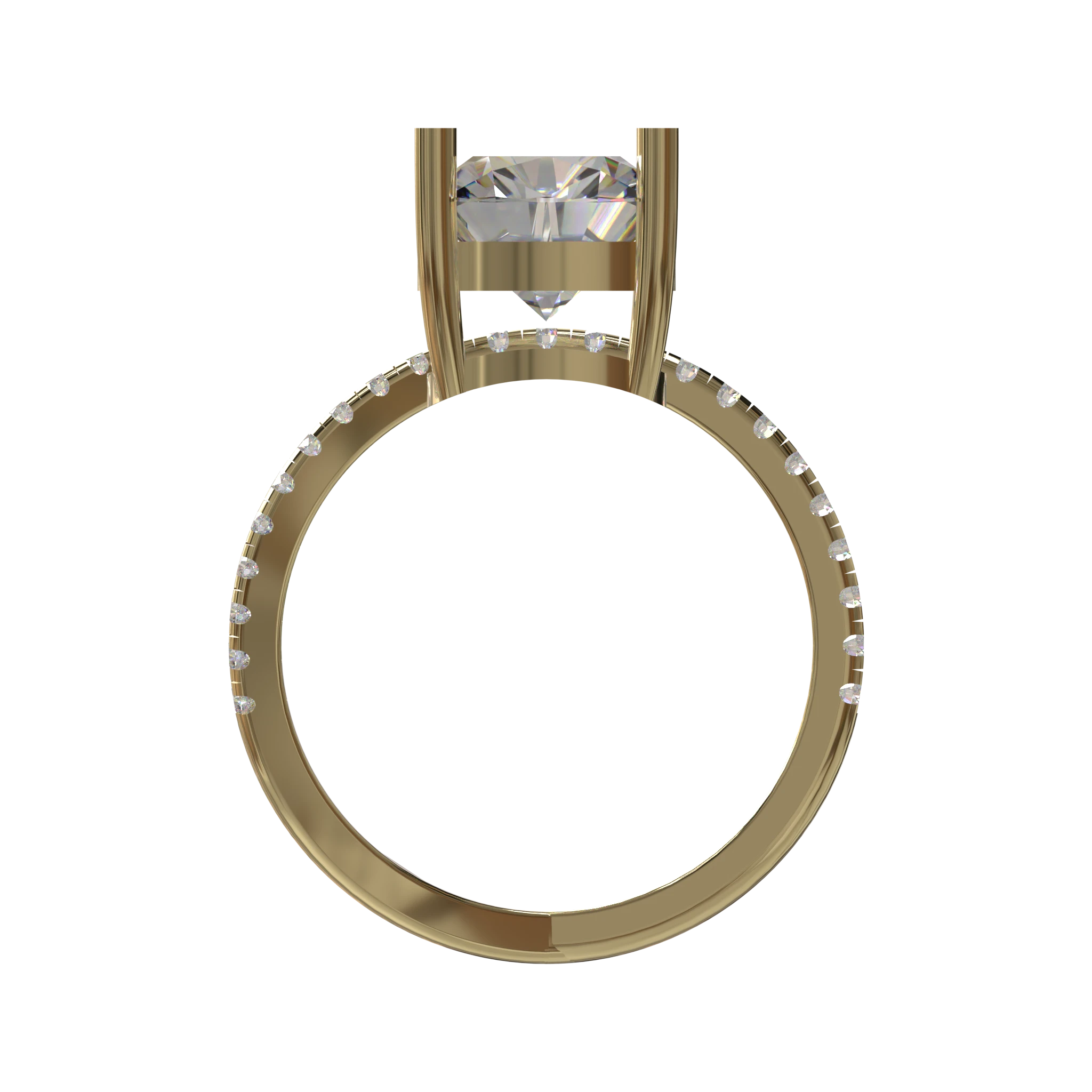 Engagement And Wedding Ring view 2