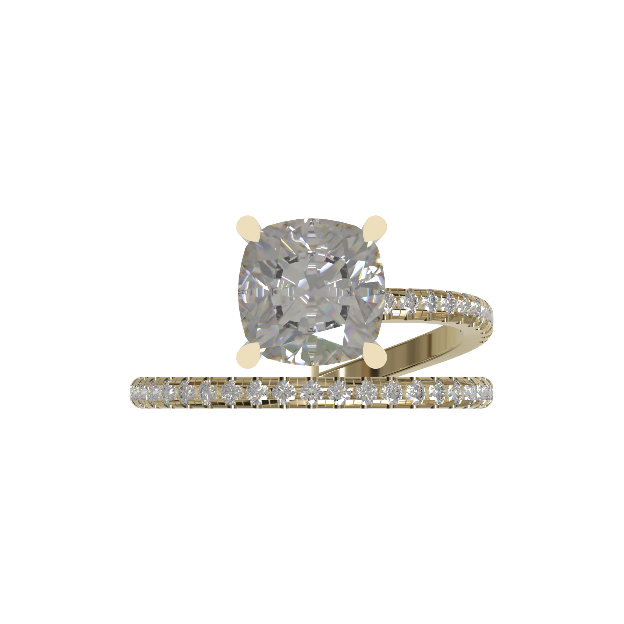 Engagement And Wedding Ring view 4