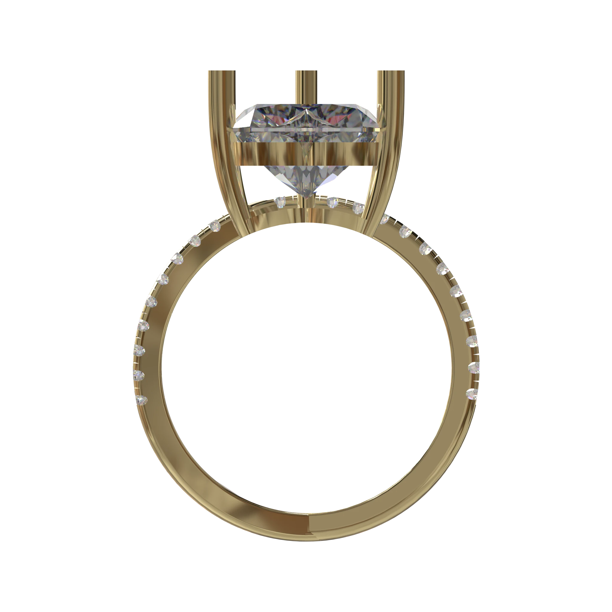 Engagement And Wedding Ring view 2