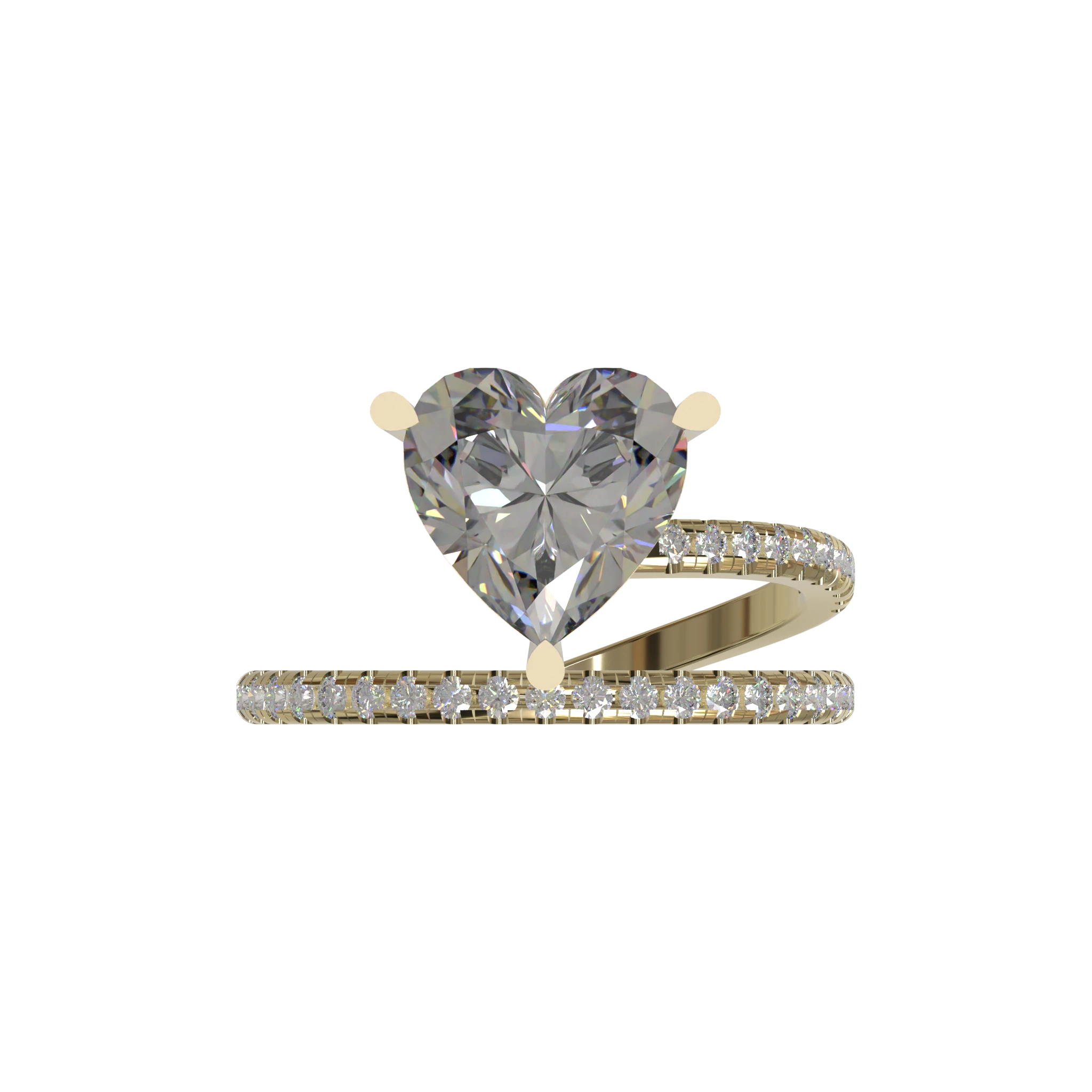 Engagement And Wedding Ring view 4