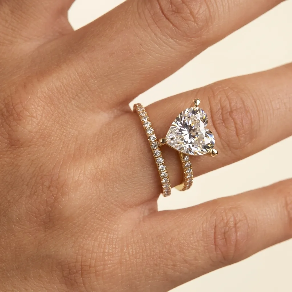 Engagement And Wedding Ring view 2