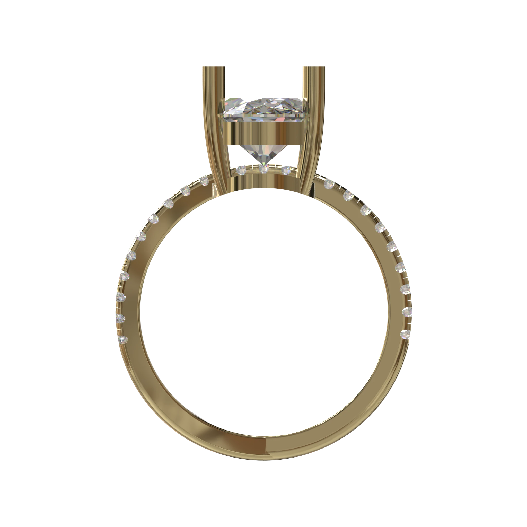 Engagement And Wedding Ring view 2