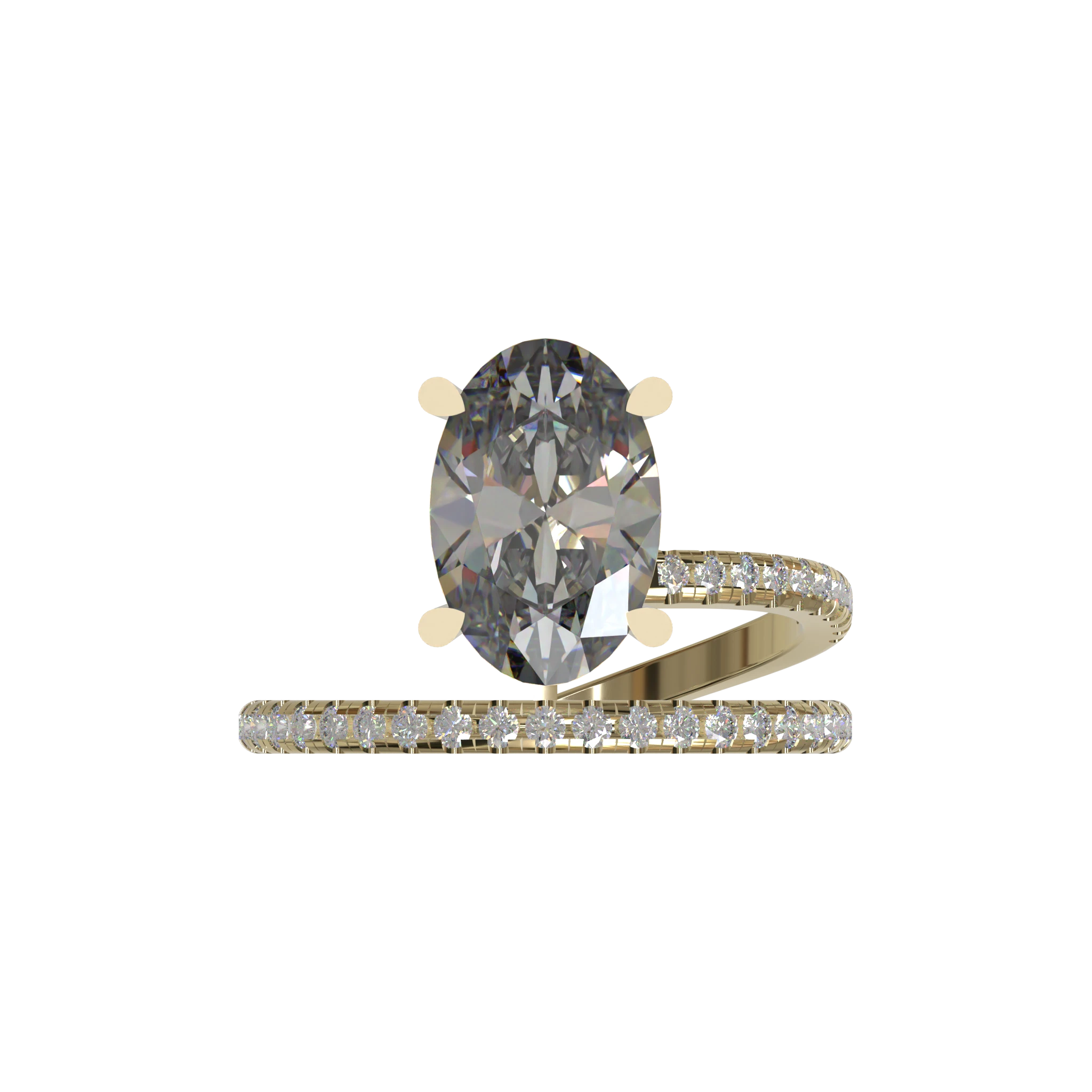 Engagement And Wedding Ring view 4