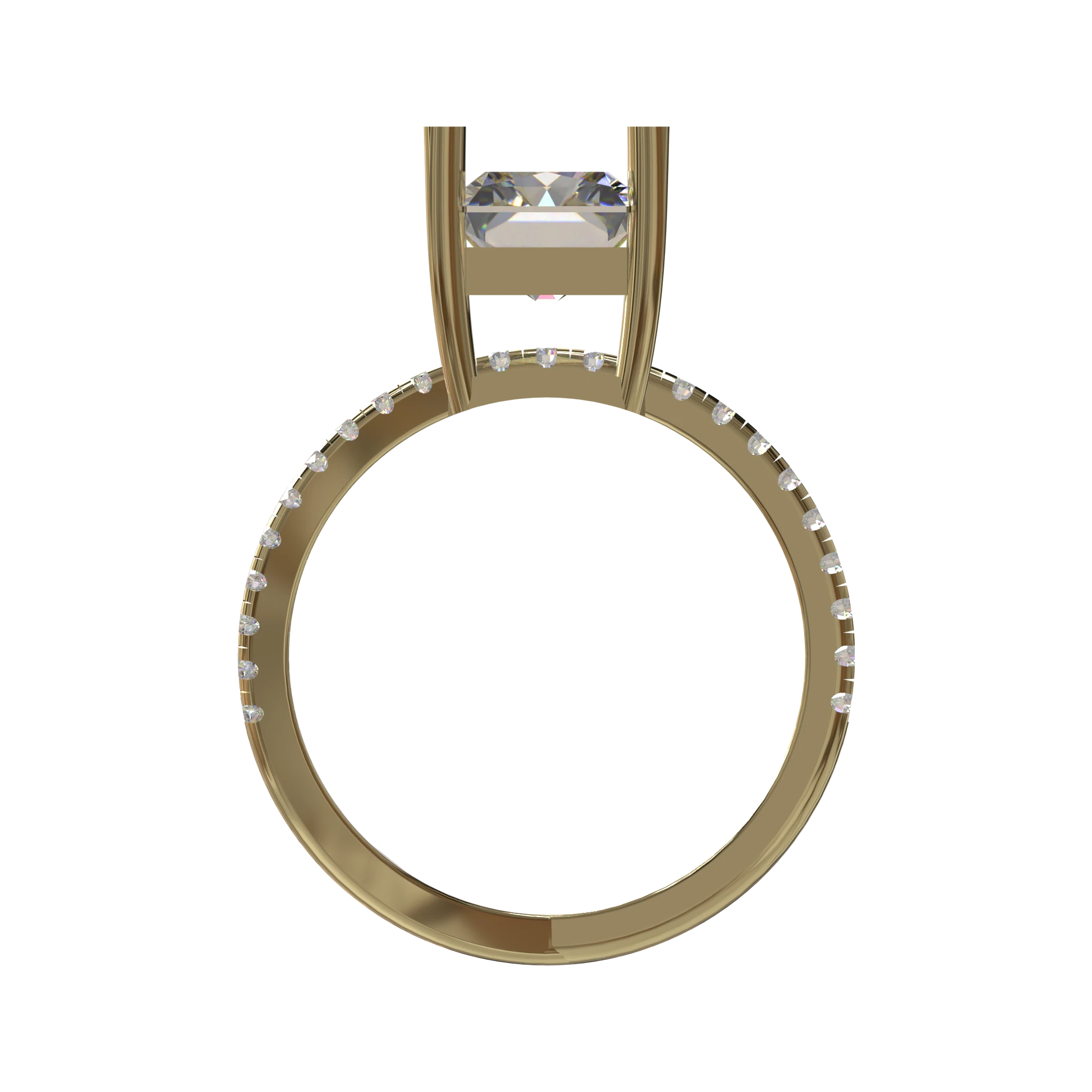 Engagement And Wedding Ring view 2