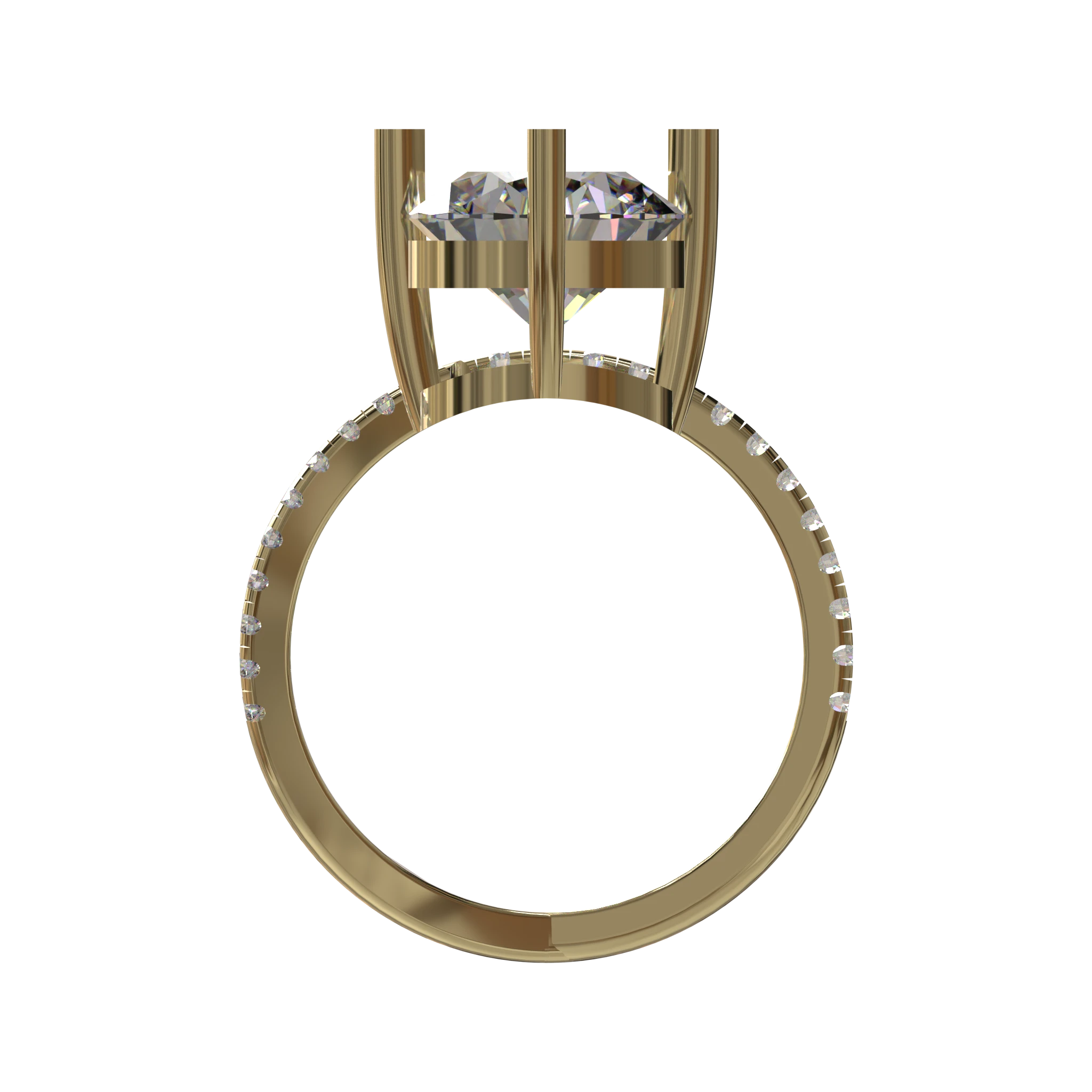 Engagement And Wedding Ring view 2