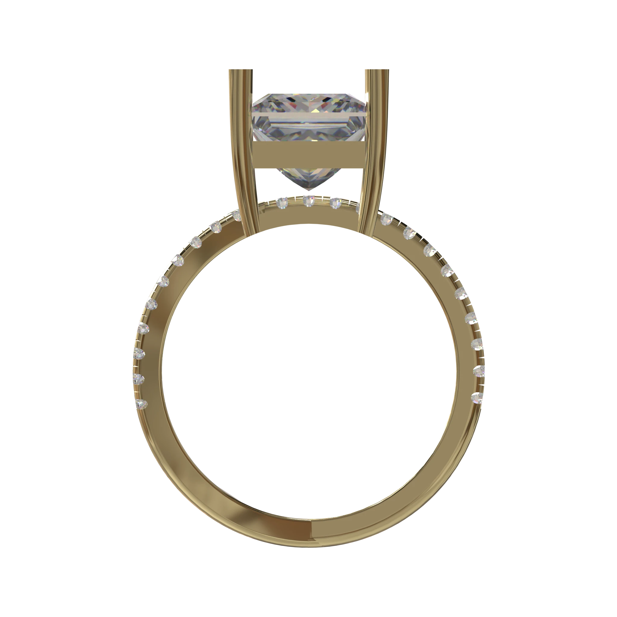 Engagement And Wedding Ring view 2