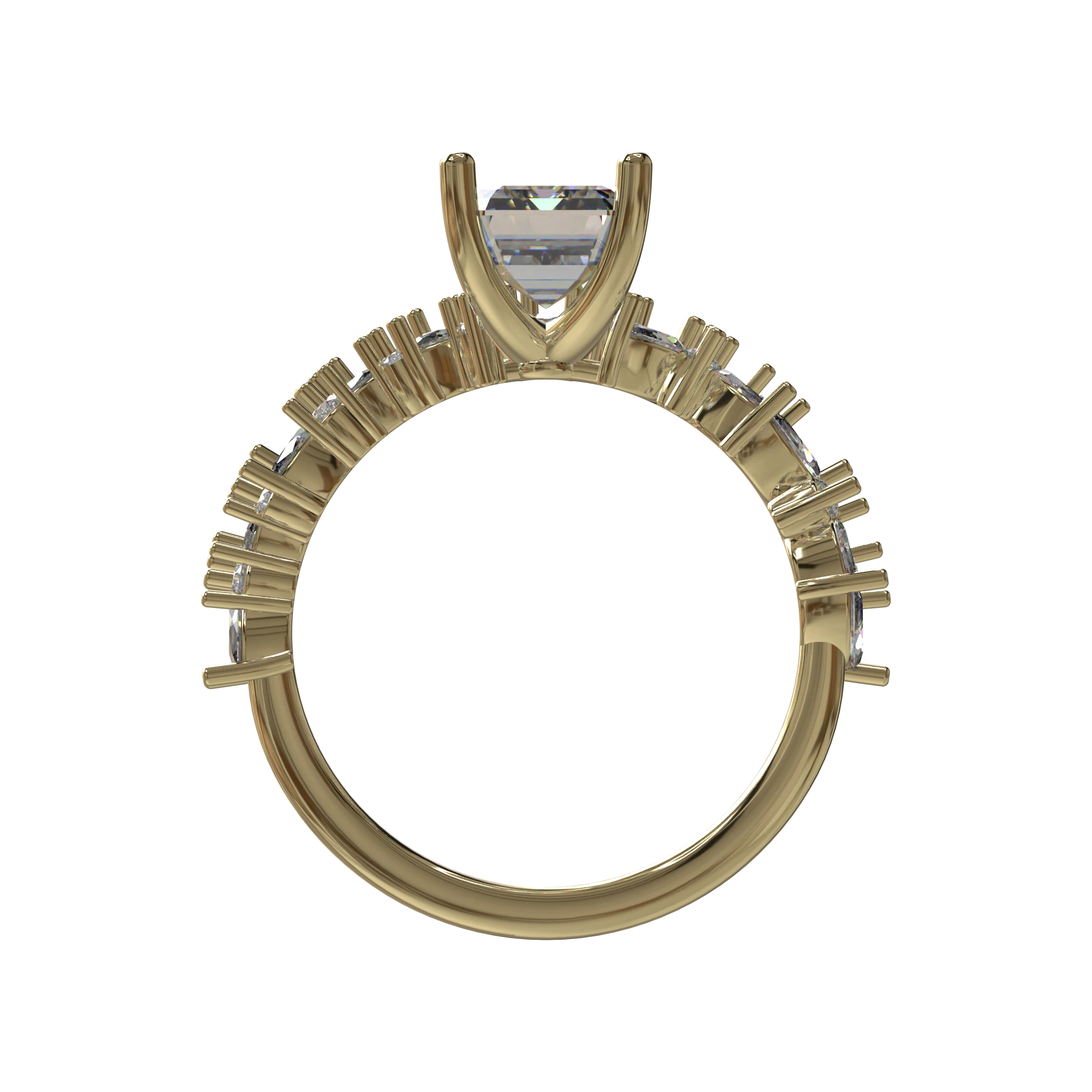 Engagement And Wedding Ring view 2