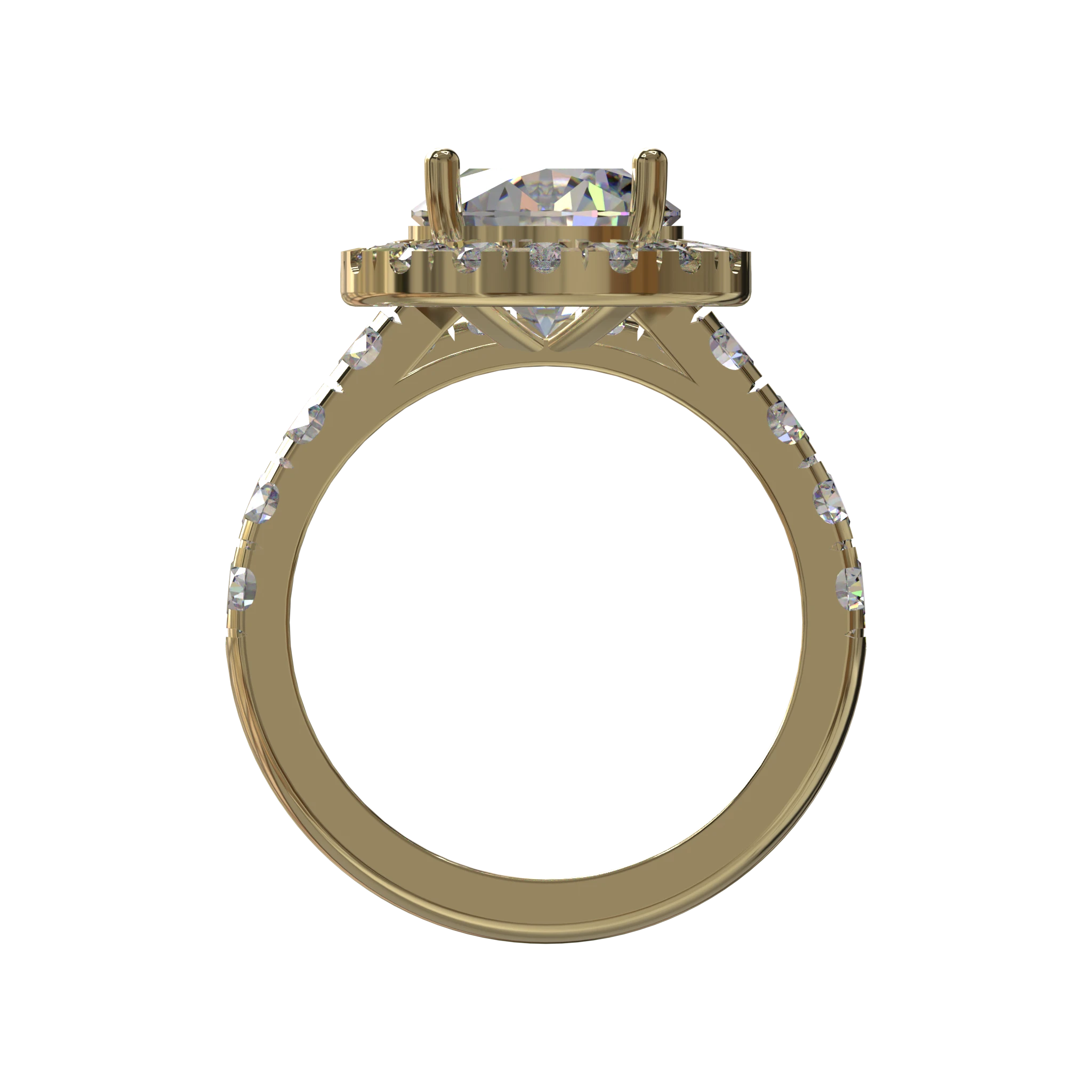Engagement And Wedding Ring view 2