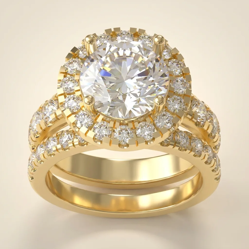 Engagement And Wedding Ring
