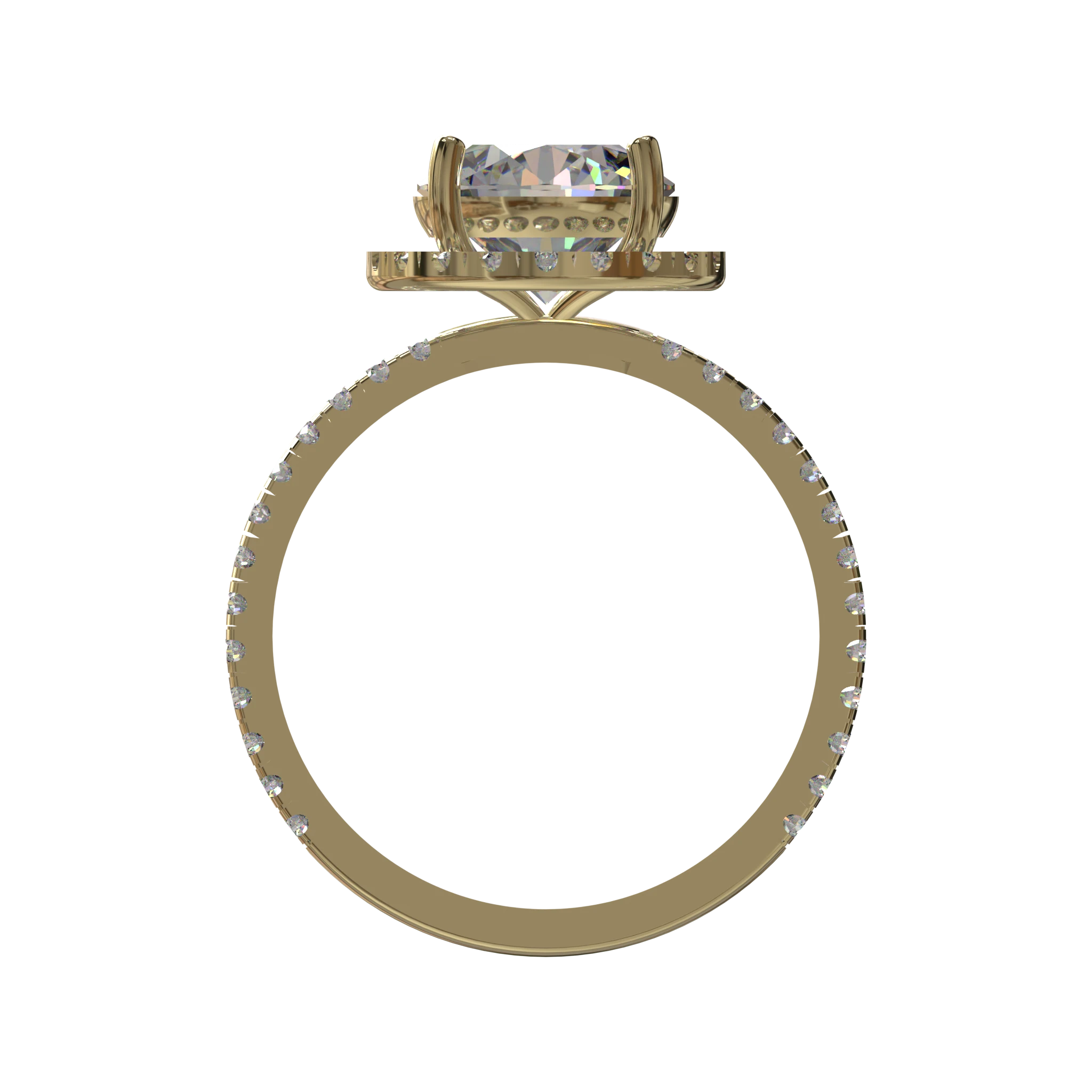 Engagement And Wedding Ring view 2