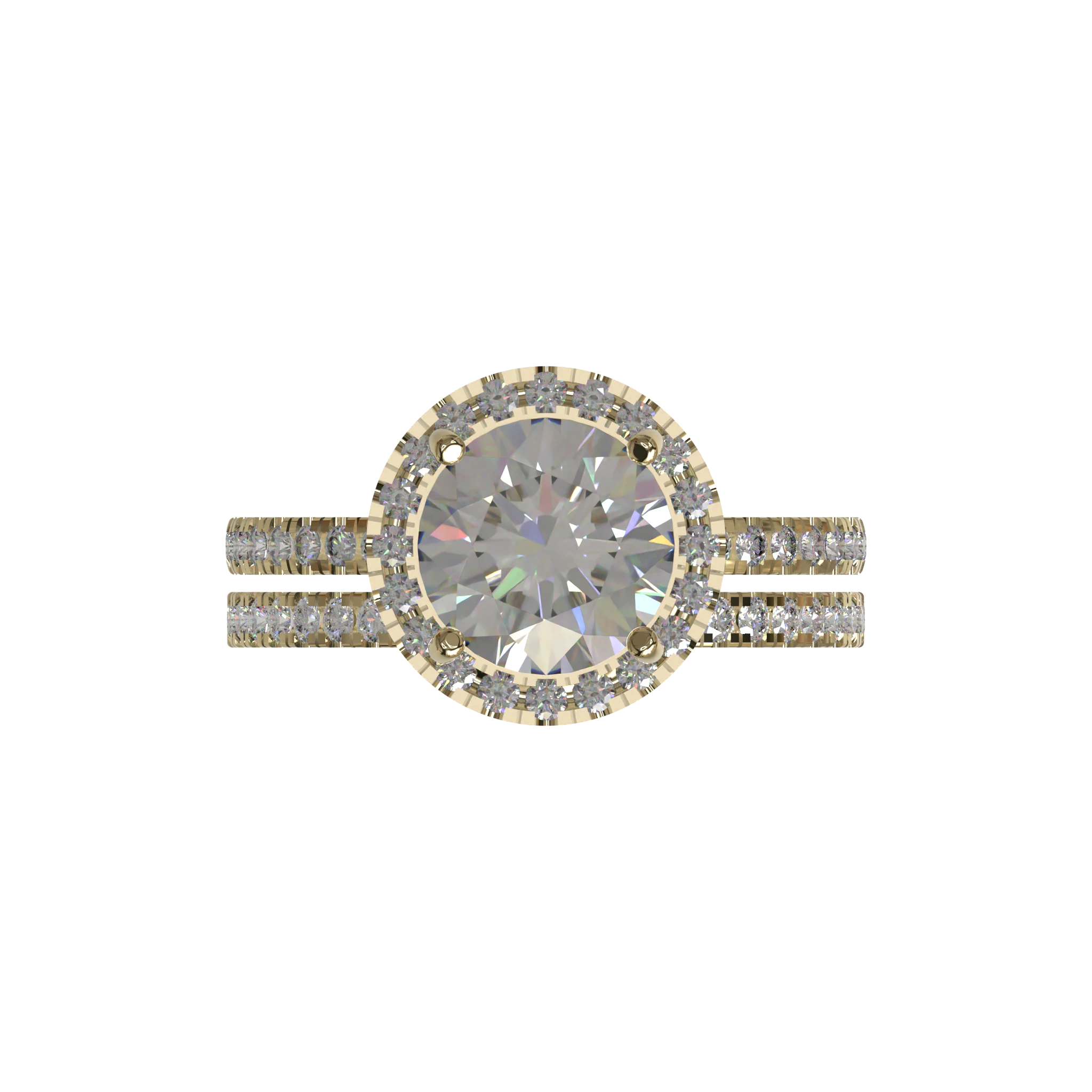 Engagement And Wedding Ring view 4