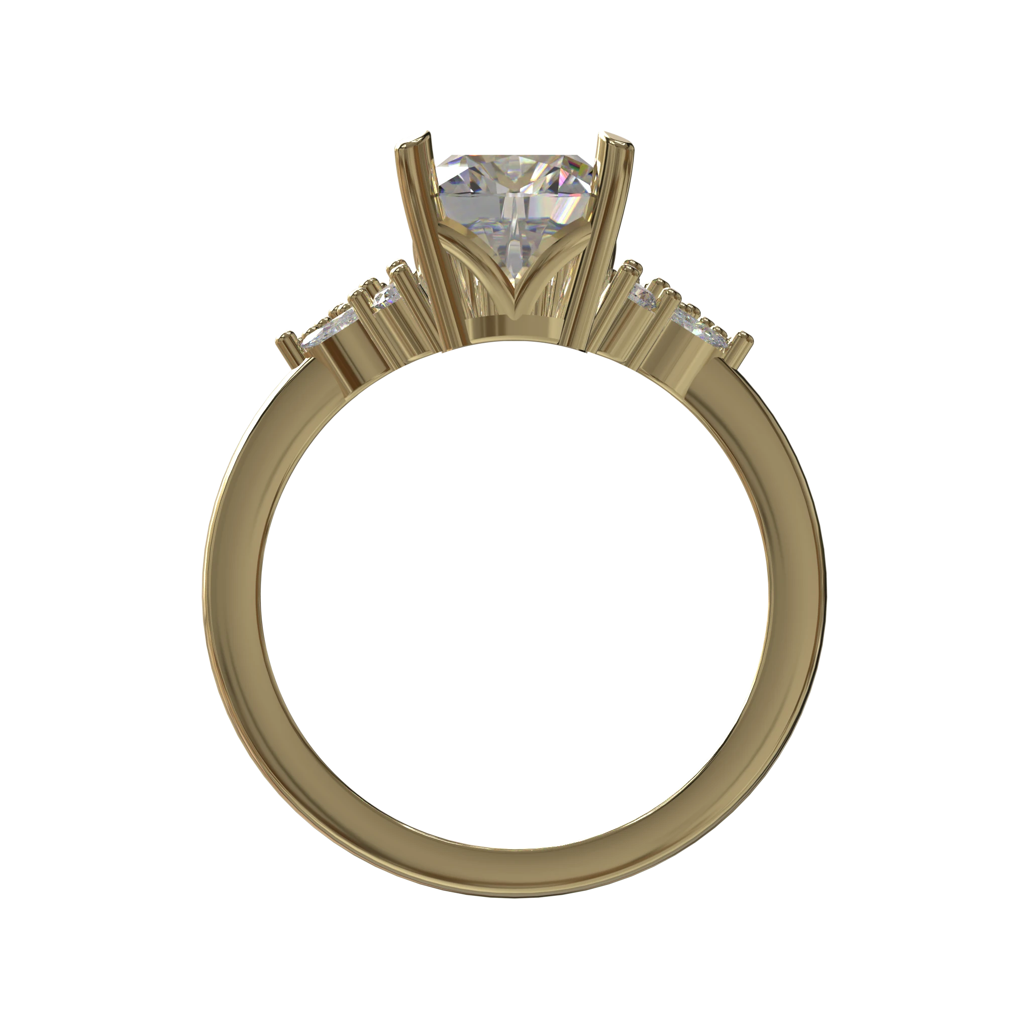 Engagement And Wedding Ring view 2